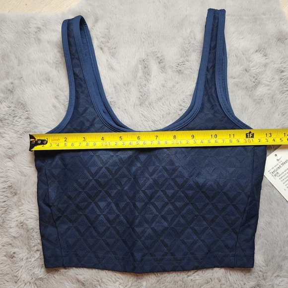 Textured Mesh Tennis Tank navy Blue XS - Picture 6 of 8